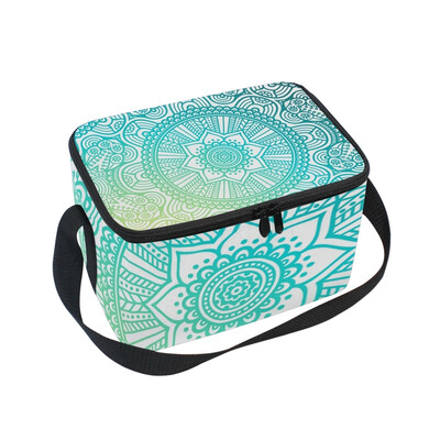 

ALAZA Insulated Lunch Box Shining Roma Pattern Lunch Bag for Men Women Portable Tote Bag Cooler Bag