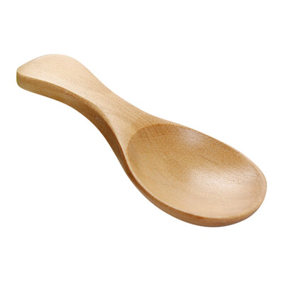 

4pcs Wooden Spoon Japanese Style Soup Spoons Solid Wood Porridge Spoon For Ice Cream Seasoning Spice Spice Tableware