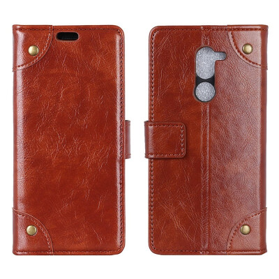 

MOONCASE Millet Pocophone F1 copper buckle nappa leather case - brown