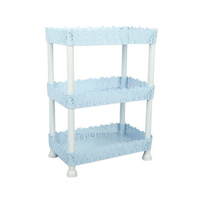 

Good-looking And Practical 3-Tier Plastic DIY Storage Rack Bathroom Shelf Home Kitchen Living Room Organizer Holder