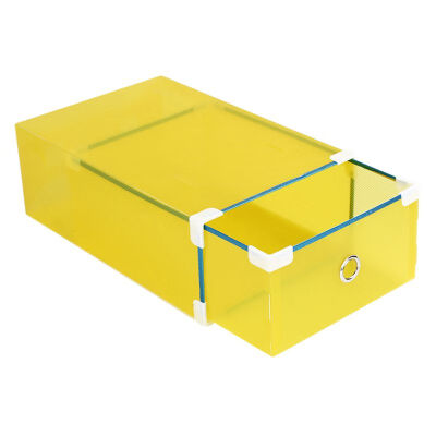 

Plastic Clear Drawer Shoe Rack Household Stackable Home Shoe s Box Space Saving Foldable Storage Container Colorful