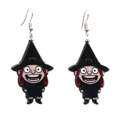 

Women New Style Vintage Personality Halloween Party Human Skeleton Shape Acrylic Dangle Earrings