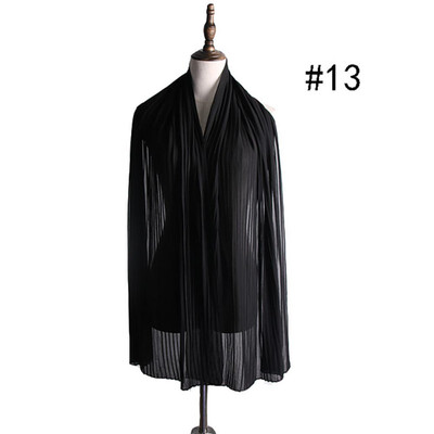 

big size high quality crumple bubble chiffon solid crinkled shawls pleat headband hijab muslim wraps scarvesscarf