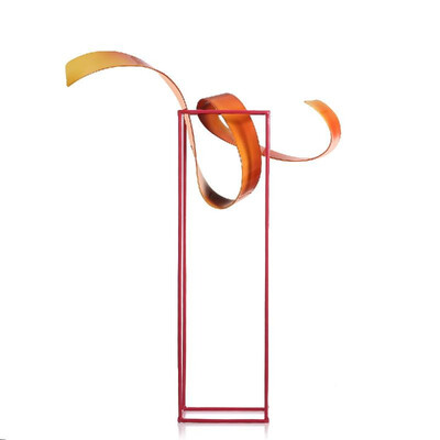 

Bud Freestanding Sculpture-Abstract Indoor Outdoor Modern Metal Sculpture Table & Desk Decor Contemporary Centerpiece