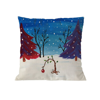 

Tailored Christmas Cotton Soft Pillow Case Sofa Waist Throw Cushion Cover Home Decor