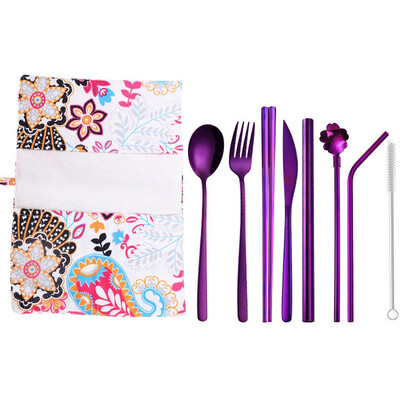 

Toponeto Set Stainless Steel Upscale Dinnerware Flatware Cutlery Fork Spoon Teaspoon 9PC