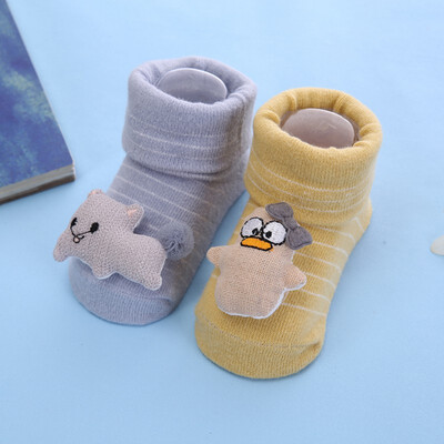 

9 Kinds 4Pcs Autumn Baby Stock Casual Fashion Newborn Baby Infant Cute Cartoon Bow-knot Non-Slip Cotton Floor Mid Stock
