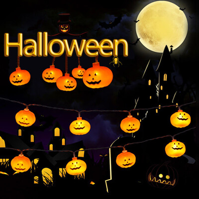 

〖Follure〗Halloween Party Ghost festival Pumpkin LED Battery lantern string Decoration