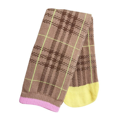 

Baby Girl Cute Socks Striped Plaid Print Cotton Long Socks Infant Children Soft Crib Leg Warmer 4 Colors