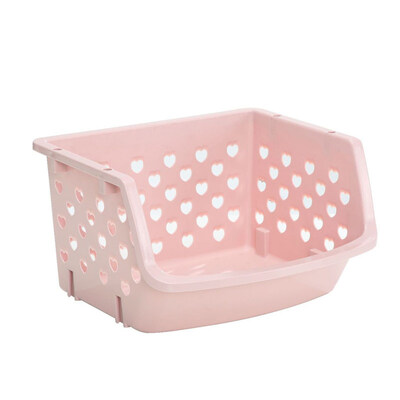 

Stackable Single-deck Fruit Vegetable Storage Box Kitchen Organizer Basket Shelf