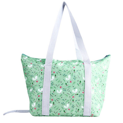 

Portable Lunch Box Bag Folding Heat Preservation Insulation Picnic Pouch Handbag