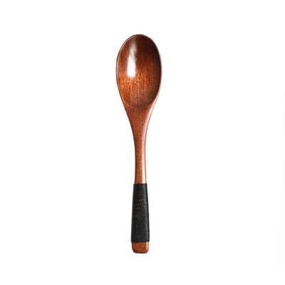 

Delicate Wooden Spoon Tableware Spoon Vintage Style Soup Spoon Natural Wooden Large Rice Spoon