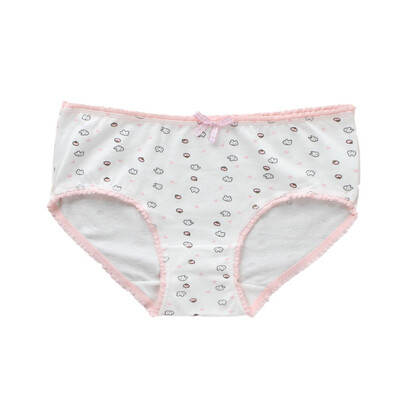

9-20Years Teenage Briefs Cotton Soft Panties for Girls Puberty Girl Cute Underpanties Female Print Underwear