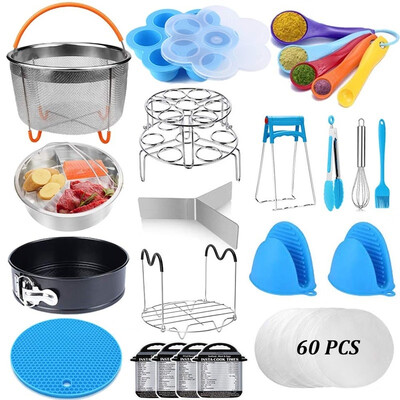

21 Pcs of Instant Pan Accessories Steamer Basket Spring-shaped
