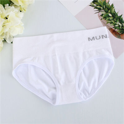 

Letters Printed Ultra-slim Seamless Mid Rise Cozy Briefs Womens Underwear Breathable Panties Comfortable Female Underwear