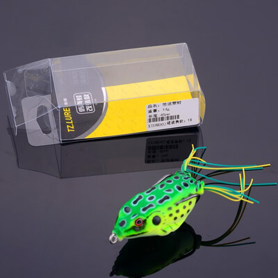 

Outdoor Fishing Frogs Bait Soft Top Water Bait Artificial Crankbait Plastic Beard Fake Bait With Double Hook Fishing Tackle