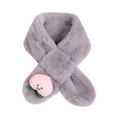 

Baby Boys Girls Scarf Winter Warmer Peach Printing Scarf Infant Thicken Collar Scarves Toddler Neckerchiefs
