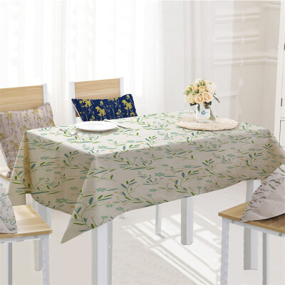 

Toponeto Flower Table Cloth Linen Tablecloth For Kitchen Decorative Dining Table Cover