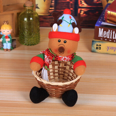 

Candy Storage Basket Merry Christmas Decoration Santa Claus Storage Basket Gift Christmas Decorations For Home