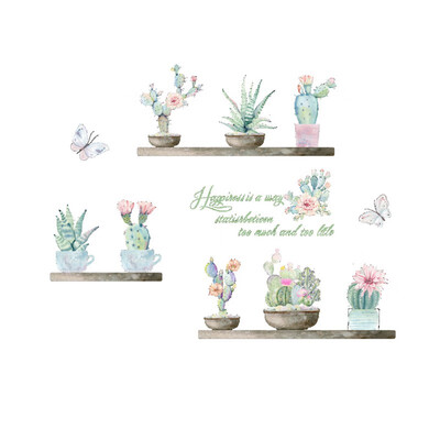 

1pc ique Art Wall Stickers Simple Wind Home Decor Garden Living Room Bedroom Warm Bathroom Room Decoration