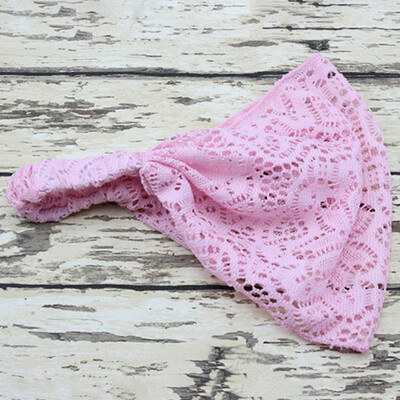 

1PC Women Cute Lace Head Hoop Turban Knotted Headband Bohemian Floral Lace Headband Head Wear Wedding