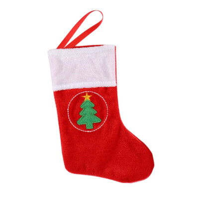 

Christmas Stockings Gifts Cloth Santa Elk Socks Xmas Lovely Gift Bag Pendant Ornaments For Children Fireplace Tree Christmas