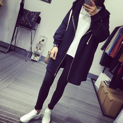 

Women Hoodies Loose Solid Long Sleeve Zip Up Sweatshirts Fashion Women Hoodies Sweatshirts Female Casual Coat