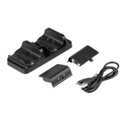 Dual Charging Dock Controller Charger 2pcs Rechargeable Batteries for XBOX ONE Rechargeable Battery Best Dual Charging Station
