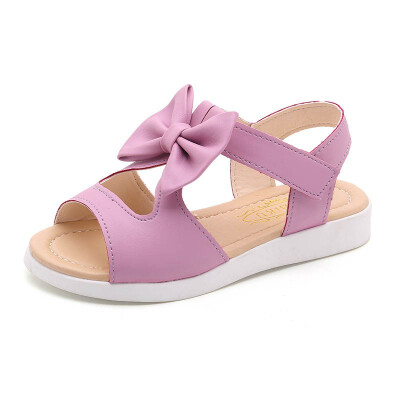 

PU Sandals Bow Baby Shoes Fashion Summer PU Bow Baby Girl Sandals New Beach Sandals For Girls