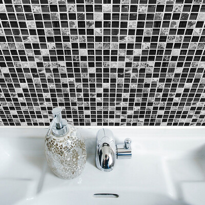 

Gobestart Self Adhesive Tile Art Floor Wall Decal Sticker DIY Kitchen Bathroom Decor Vinyl