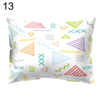 

Colorful Geometric Symbol Pillow Case Waist Throw Cushion Cover Bedroom Decor