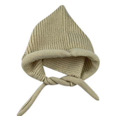 

Newborn Baby Hat Boys Girls Cute Autumn Winter Warm Kids Baby Solid Print Hats Knitting Wool Hemming Caps Sweet Protection