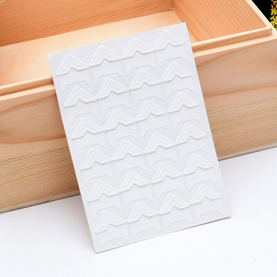 

5 sheet of 120pcs DIY album corner sticker Kraft paper stickers scrapbooking protect photo sticker albums frame decoration