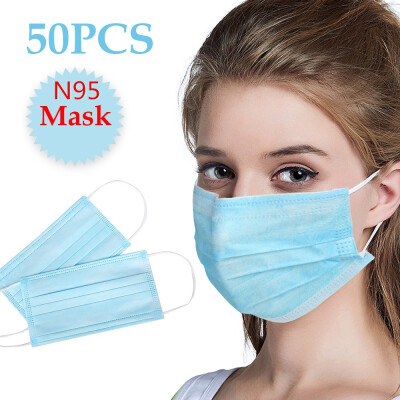 

50pcs Medical Mask Surgical Disposable 3 Layers Filter Protective Masks Non-Woven Dust-proof Anti-virus Mask