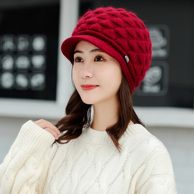 

Tailored Women Winter Warm Cap Scarf Beret Baggy Knit Crochet Beanie Hat Ski Cap