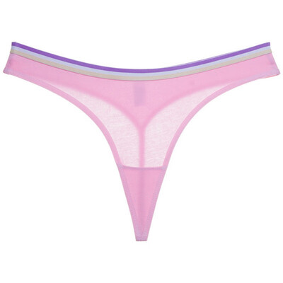 

Women Sexy Panties Slim Low Waist Stripe CottonFlexibility Transparent Comfy Casual Briefs