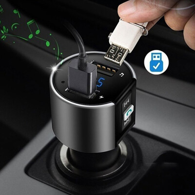 

Bluetooth 42 Wireless Handsfree Car FM Transmitter MP3 Player