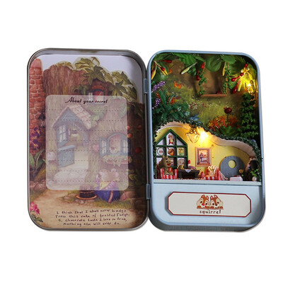 

Gotoamei DIY Miniature House Furniture LED Box Theatre Decorate Creative Christmas Gifts
