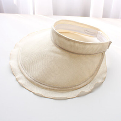 

Women Sun Hat Wide Brim UV Protection Summer Beach Visor Straw Cap For Travel