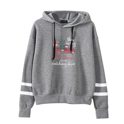 

This Is My Christmas Letter Print Hoodie Long Sleeve