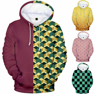 

NEW Unisex Demon Slayer Kimetsu no Yaiba Characters Cosplay Hoodie Sweater Coat