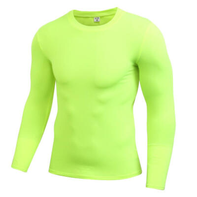 

Autumn Spring Men Long Sleeve Sports Compression Basketball Running Tops Tight T Shirts Fast Drying Fitness GYM Base Layer Tops