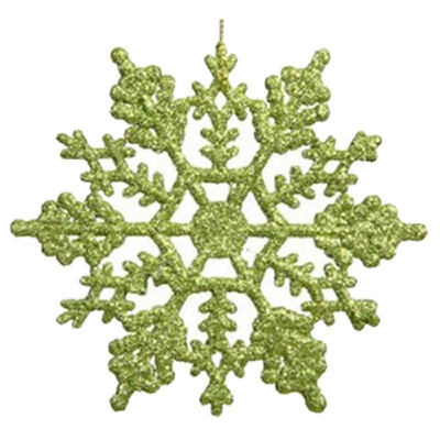 

1PCS Christmas decorations acrylic 10CM snowflake Christmas supplies decoration Christmas tree pendant loose powder