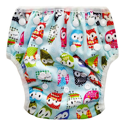 

Washable Baby Cloth Diaper Cover Waterproof Cartoon Baby Diapers Reusable Cloth Nappy Suit Adjustable