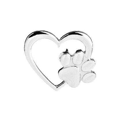 

paw cat paw with love shape Personalized pin costume Brooch accessories Hats cat pins Cute dog Dog Paw print