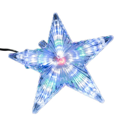 

Festival Star Light Colorful Christmas Tree Topper Decoration Home Garden LED Xmas Tree Ornaments Star Lamp Christmas Decoration