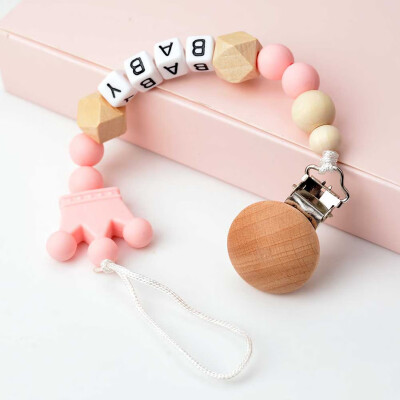 

New Pacifier Clips Pacifier Teething Baby Teeth Chain Clip Bead Dummy Holders