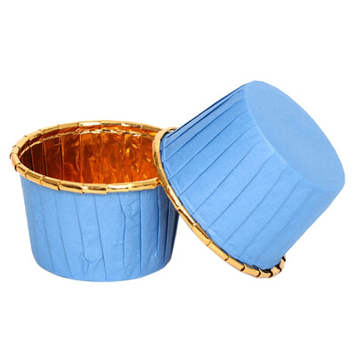 

Single-sided Gold Coated Paper Cake Paper Cup High Temperature Resistant Cake Cup Baking Cake Wrapping Decoration Paper Cup 50PC