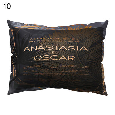 

Leaves Letter Printed Throw Pillow Case Cushion Cover Home Sofa Bed Decoration