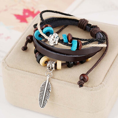 

New Hot Sale Bracelet Beautiful Feathers Elegant Style Jewelry Accessory